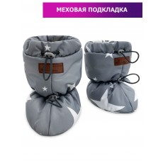 Пинетки Меховые "Star Mix" Grey